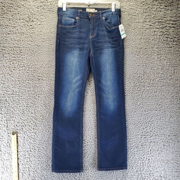 Lucky Brand Jeans Womens Size 16 Blue Bootcut Barrier Wash Stretch Denim *NWT* - Picture 1 of 12